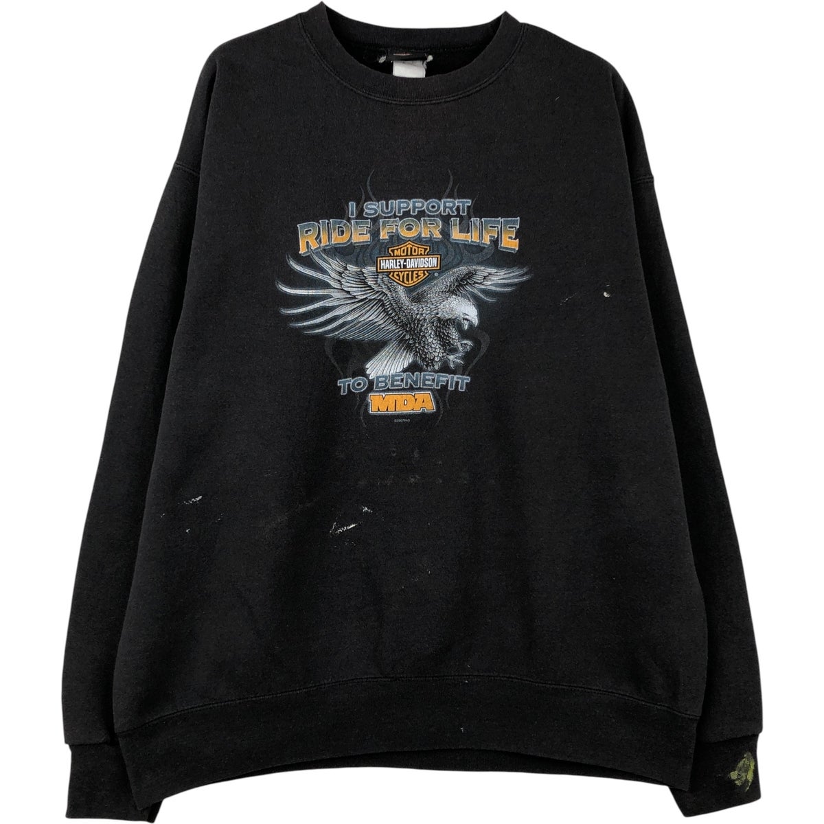 古着 00年代 ハーレーダビッドソン Harley-Davidson 鷲柄 イーグル柄