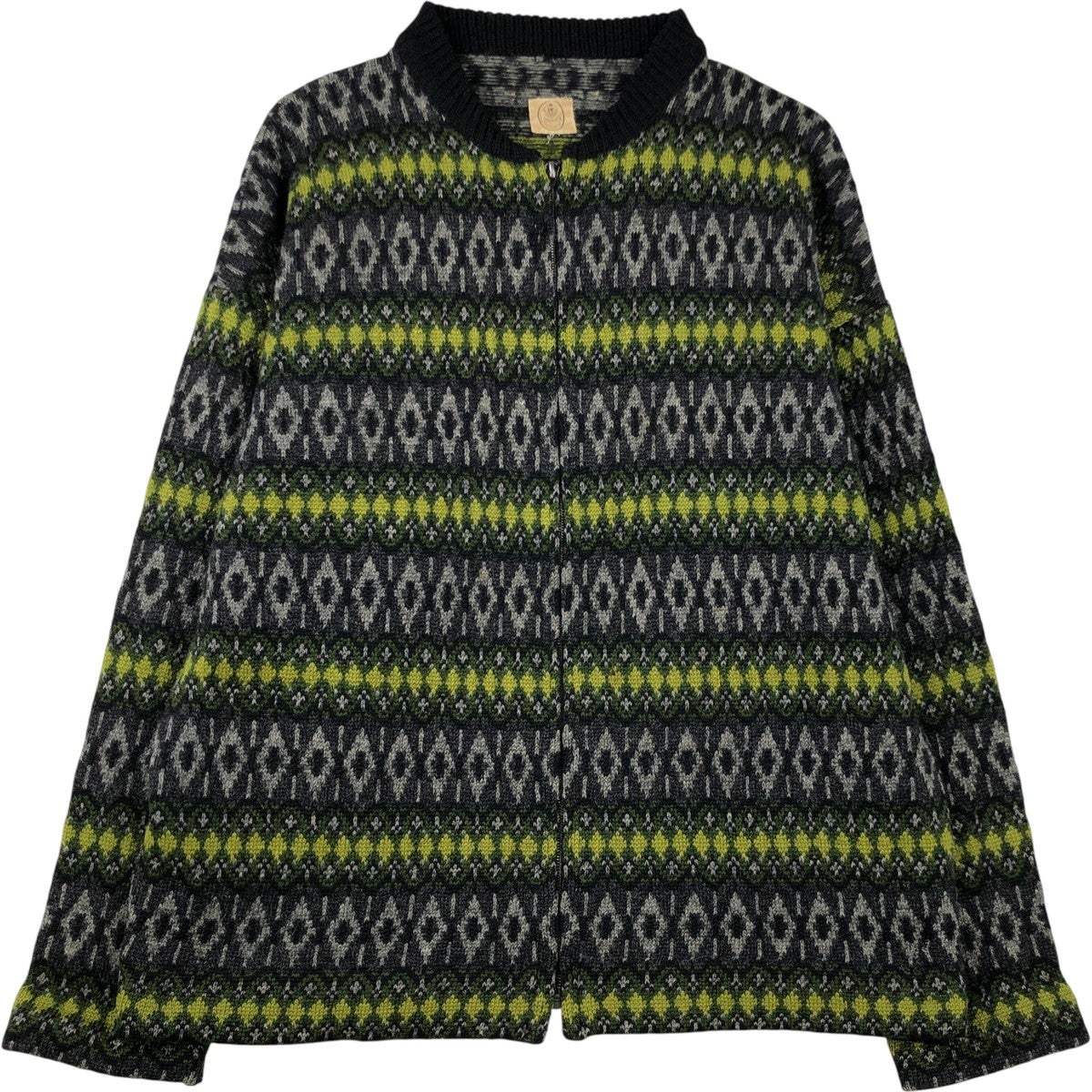 古着 ポールスミス Paul Smith 総柄 カウチンセーター メンズXL相当