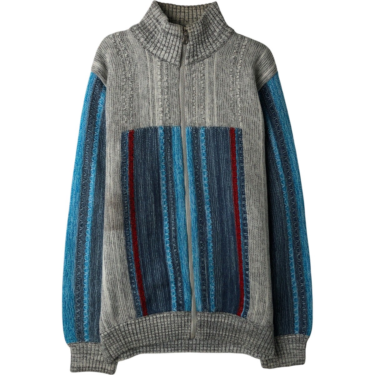 古着 COTTON TRADERS 総柄 アクリルニットセーター メンズXL相当