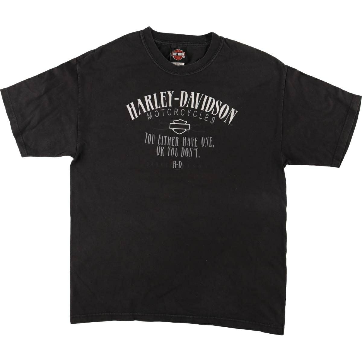 古着 00年代 ハーレーダビッドソン Harley-Davidson トライバル モーターサイクル バイクTシャツ USA製 レディースXL相当/eaa615046 古着 00年代 ハーレーダビッドソン Harley-Davidson モーターサイクル