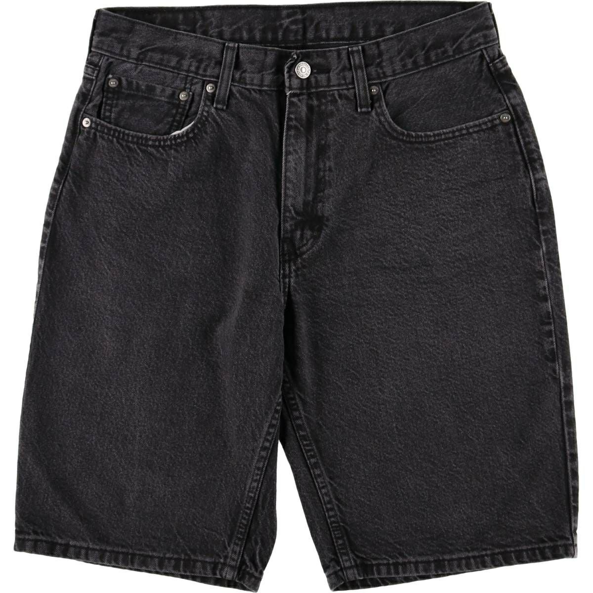 古着 リーバイス Levis 469 ブラックデニムショーツ ハーフパンツ