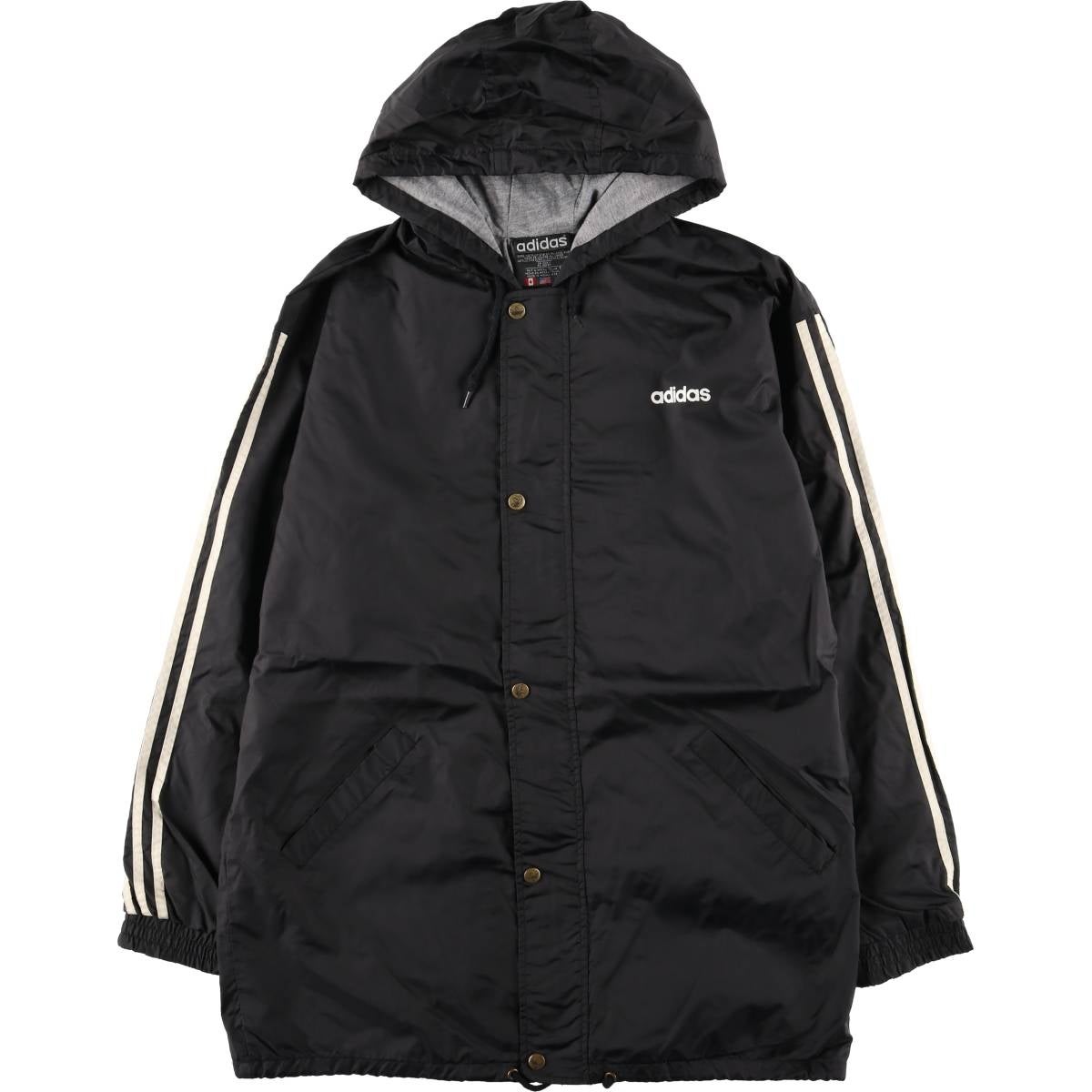 古着 80～90年代 アディダス adidas Vネック ナイロンプルオーバー