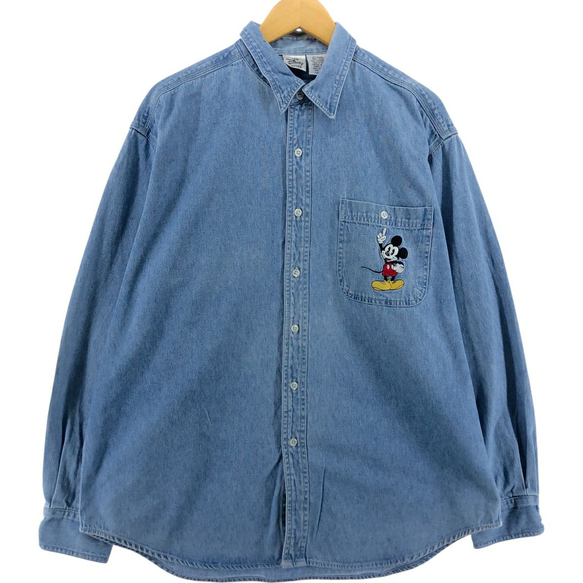 古着 90～00年代 THE DISNEY STORE DISNEY ディズニー 長袖 デニム