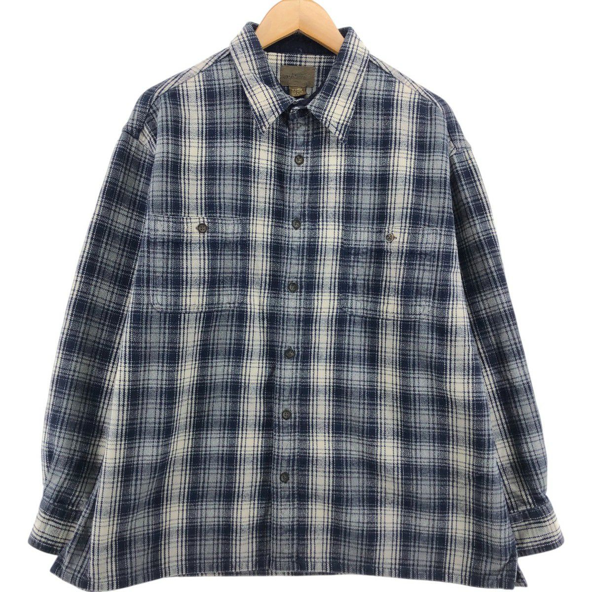 古着 セントジョンズベイ ST. JOHNS BAY オンブレチェック 長袖