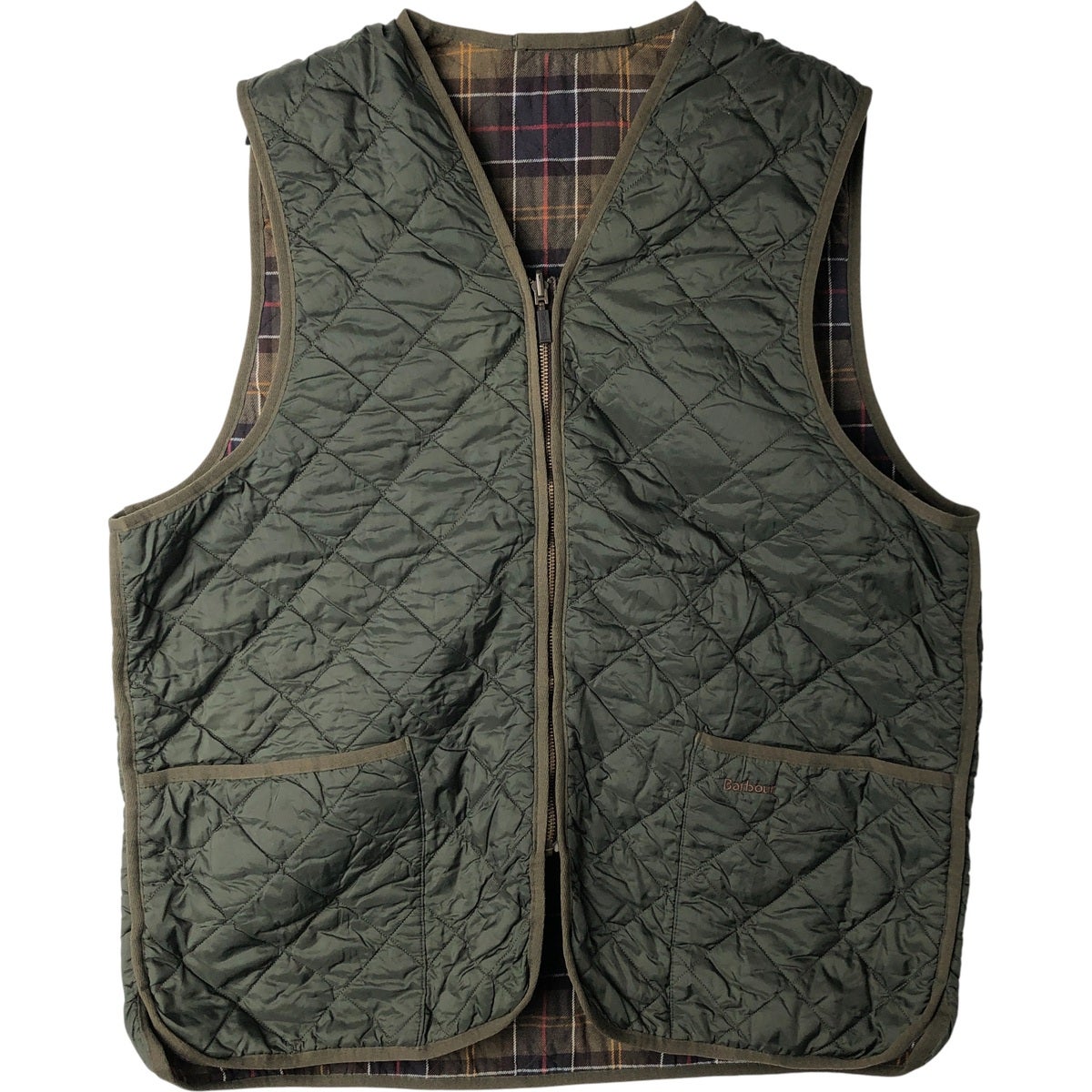 古着 バブアー Barbour 中綿入り キルティングベスト ブルガリア製