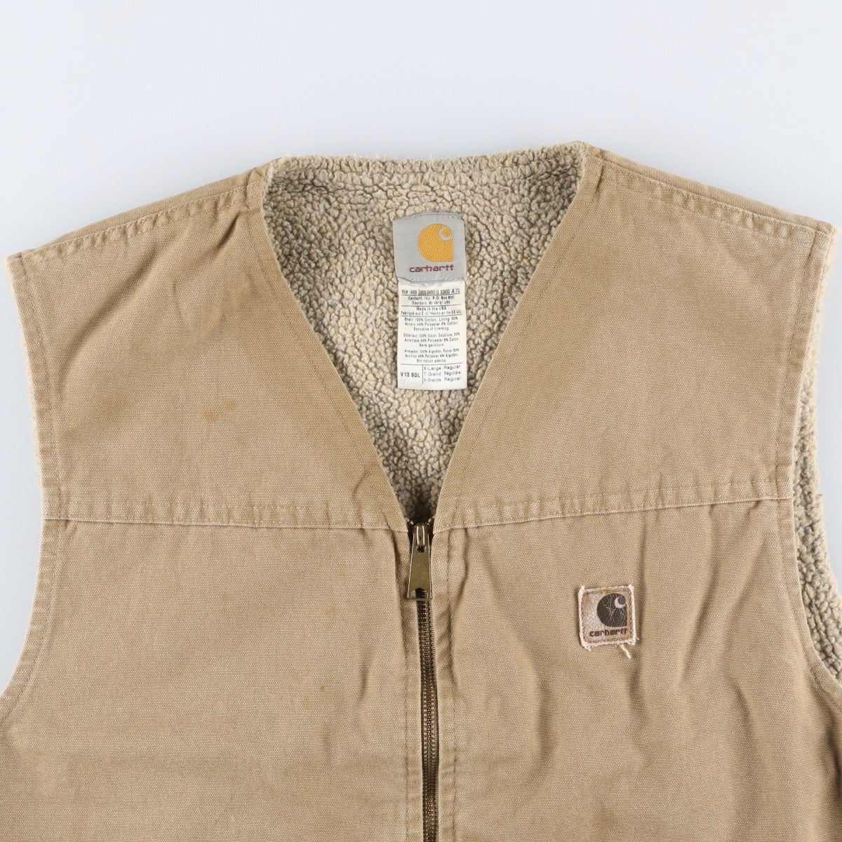 古着 00年代 カーハート Carhartt ダックベスト USA製 メンズXL相当