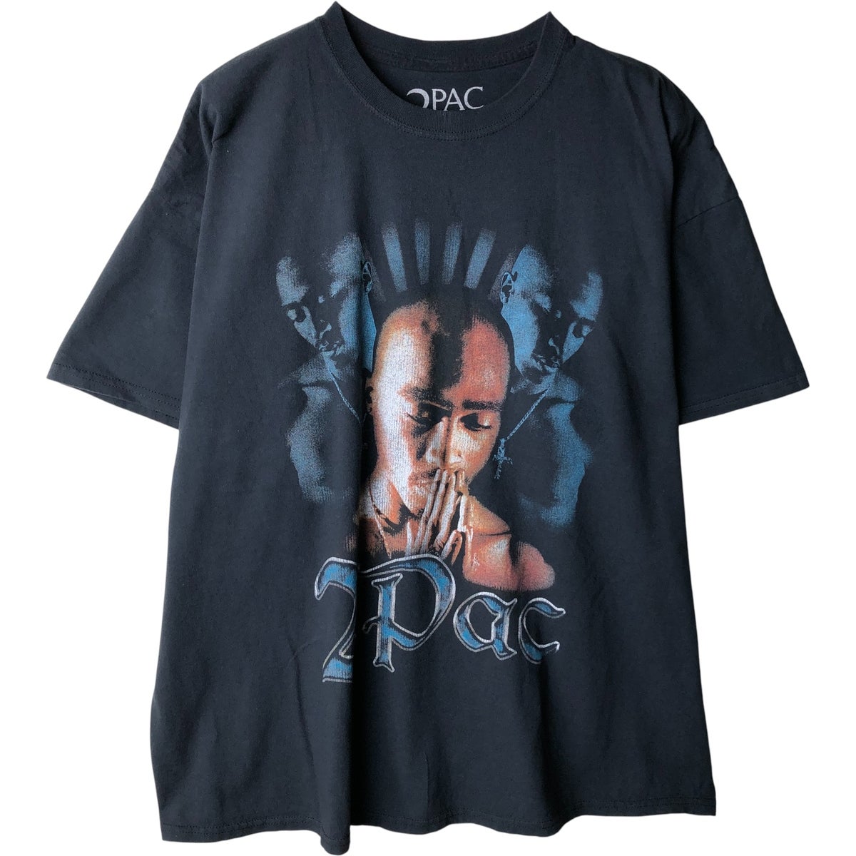 古着 2pac トゥーパック ラップ スウェットシャツ トレーナー メンズL