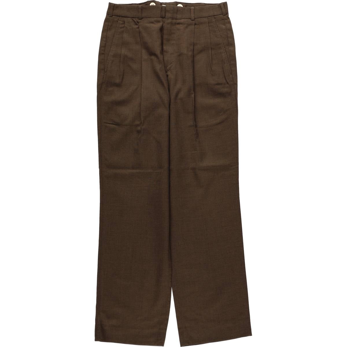 90s LANDS END ウールスラックス 33×30 90s LANDS END ウールスラックス 33×30 古着 80～90年代 ランズエンド