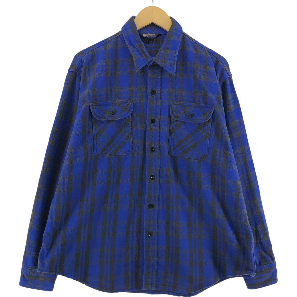 古着 60～70年代 WINTER HAVEN 長袖 フランネルチェックシャツ メンズS