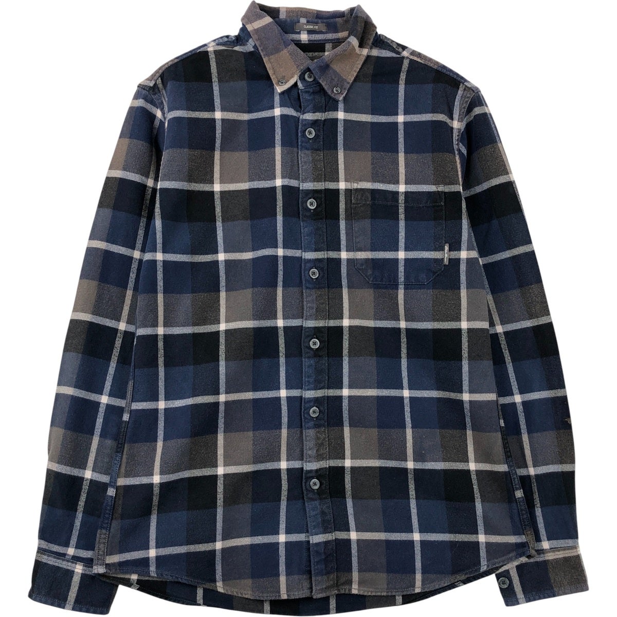 古着 エディーバウアー Eddie Bauer CLASSIC FIT ブラックウォッチチェック ボタンダウン 長袖 ライトネルシャツ メンズS相当/eaa592876 古着 エディーバウアー Eddie Bauer CLASSIC FIT ブラックウォッチ