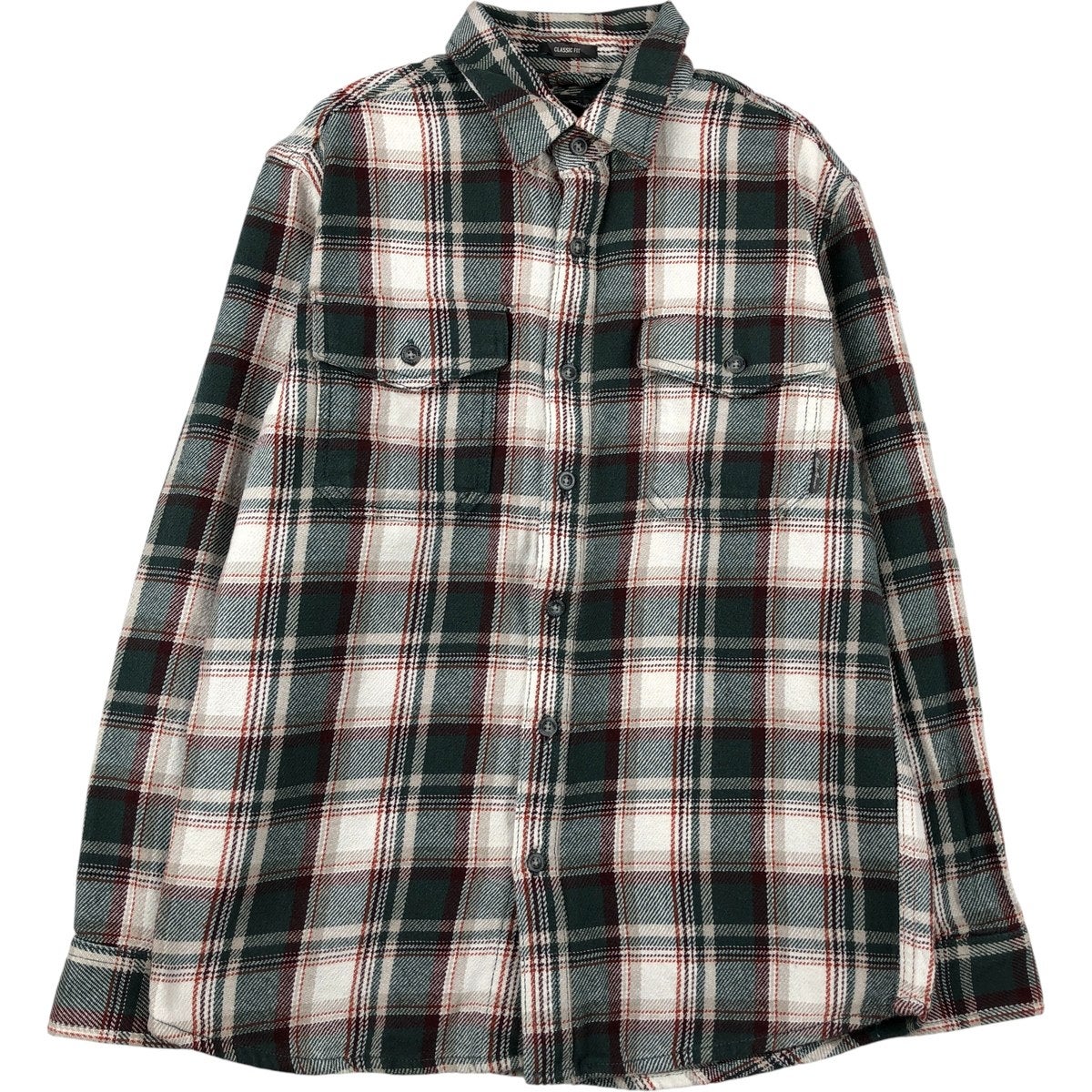 古着 エディーバウアー Eddie Bauer CLASSIC FIT ブラックウォッチチェック ボタンダウン 長袖 ライトネルシャツ メンズS相当/eaa592876 古着 エディーバウアー Eddie Bauer CLASSIC FIT ブラックウォッチ