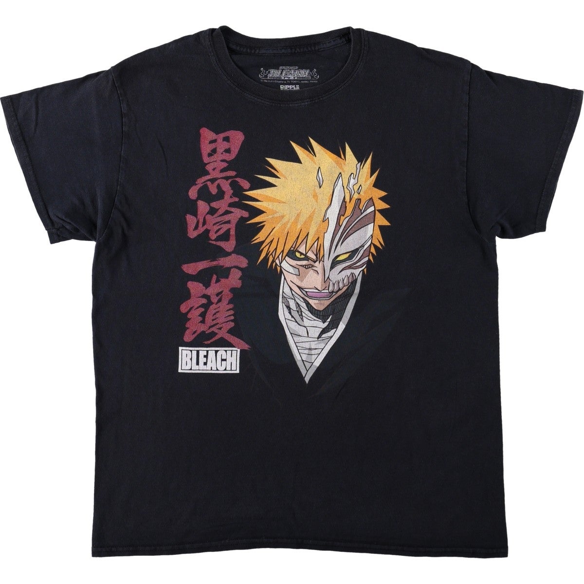 古着 BLEACH ブリーチ 黒崎一護 白一護 アニメ キャラクタープリントT
