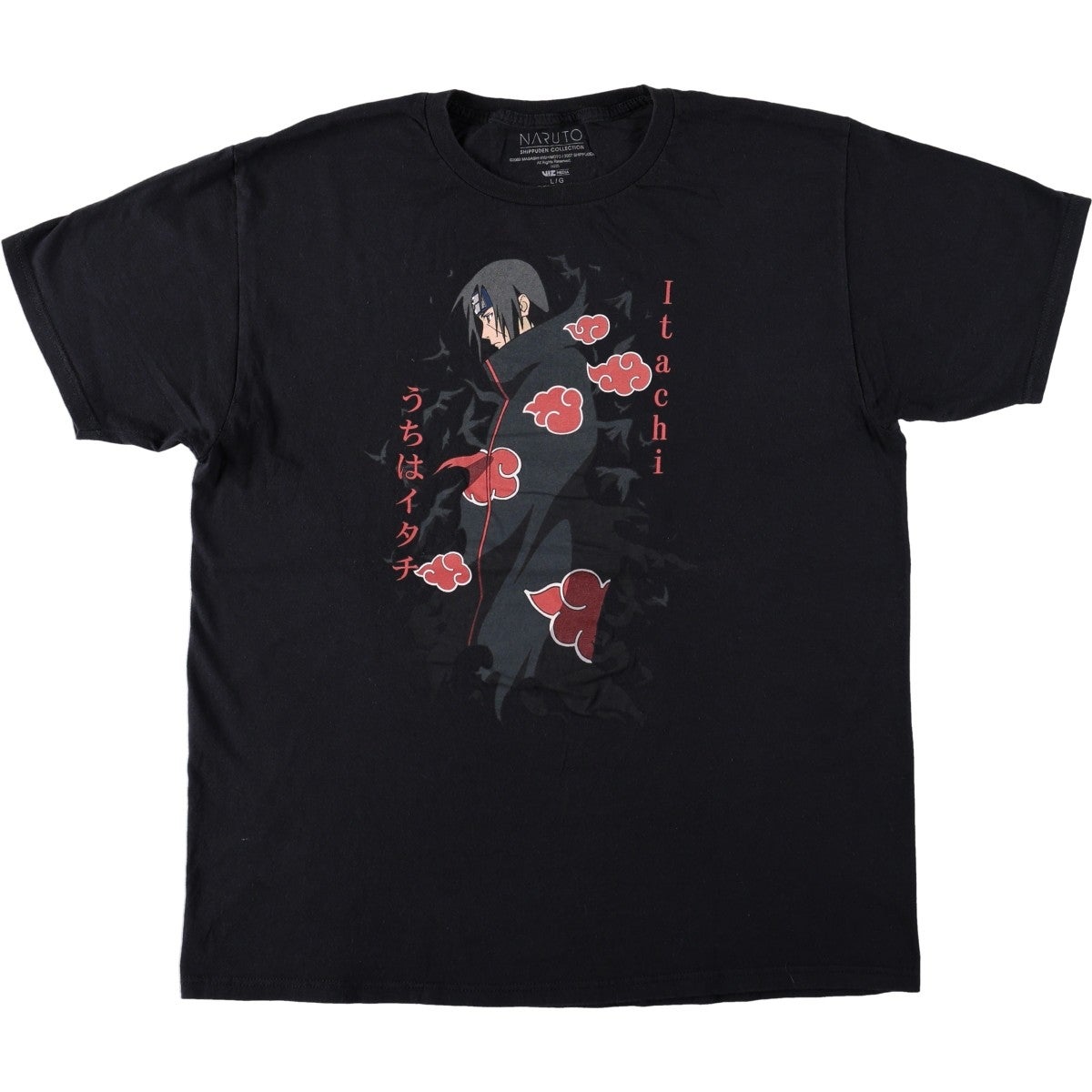 00s　NARUTO　イタチTシャツ 古着 00年代 NARUTO SHIPPUDEN ナルト疾風伝 うちはイタチ アニメ