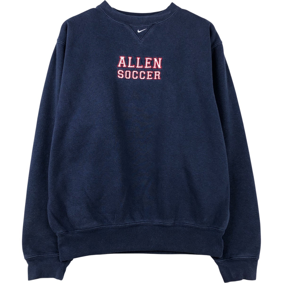 古着 ～00年代 ナイキ NIKE TEAM Vネック ワンポイントロゴスウェット