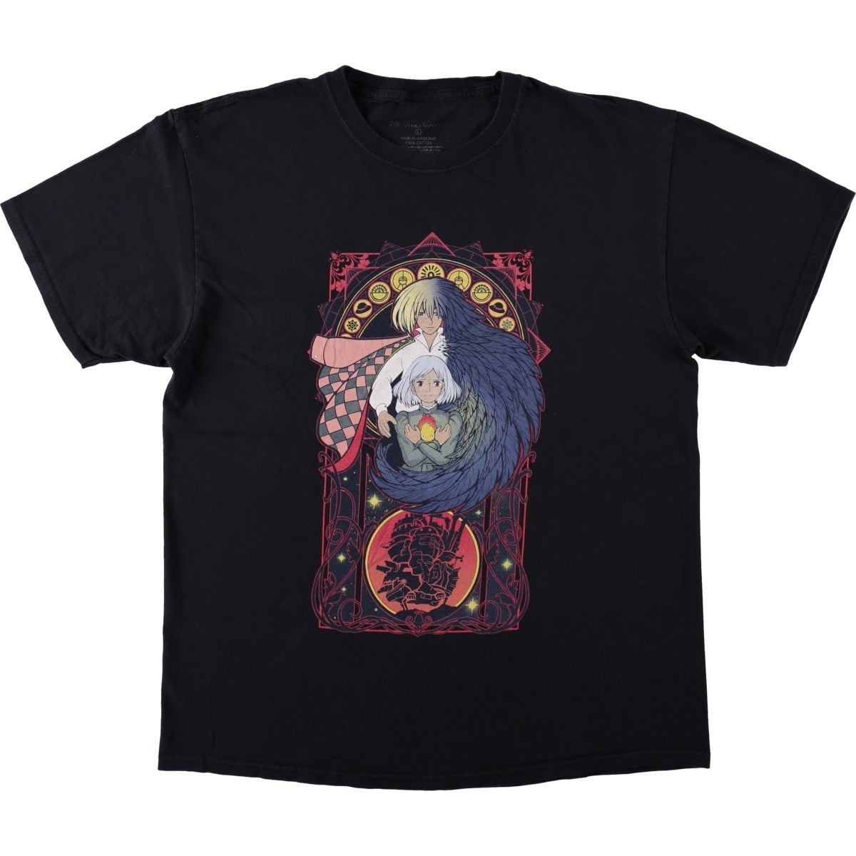 古着 HOWLS MOVING CASTLE ハウルの動く城 キャラクタープリントT