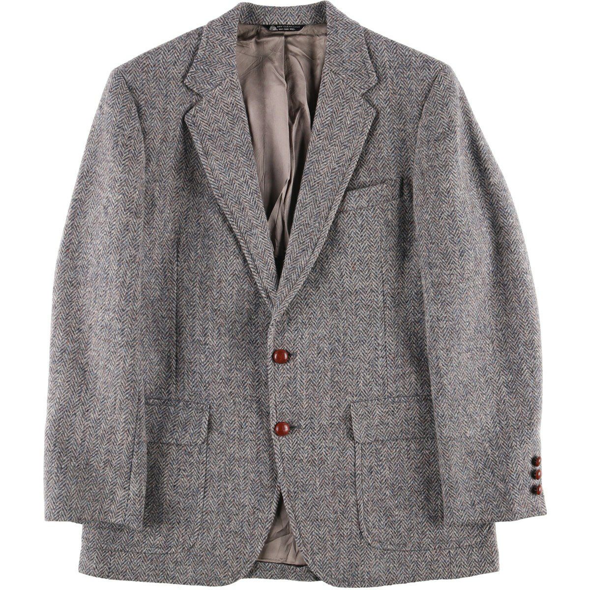 古着 70年代 Harris Tweed ハリスツイード ウールロングコート