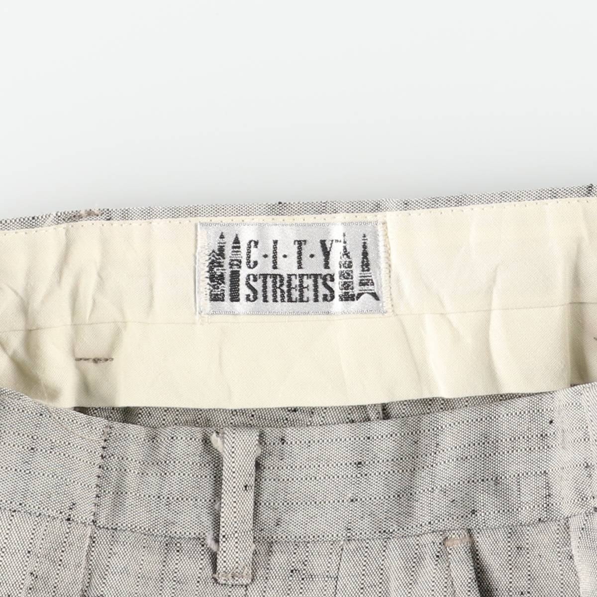 古着 ～90年代 CITY STREETS ツータック スラックス ワイドパンツ