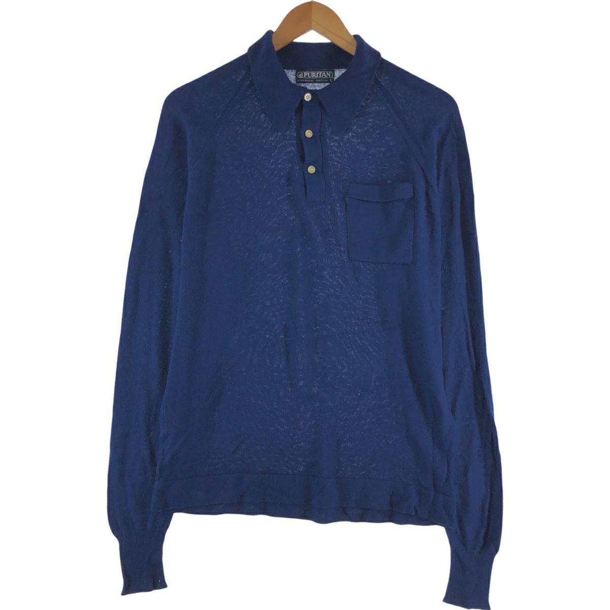 古着 70年代 Prest-Rite 長袖 プリントネルチェックシャツ メンズL相当