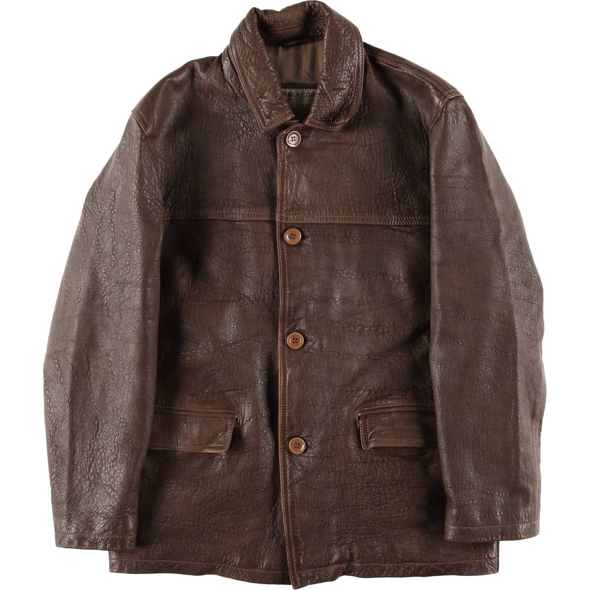 古着 REDSKINS レザーフライトジャケット フランス製 メンズL相当