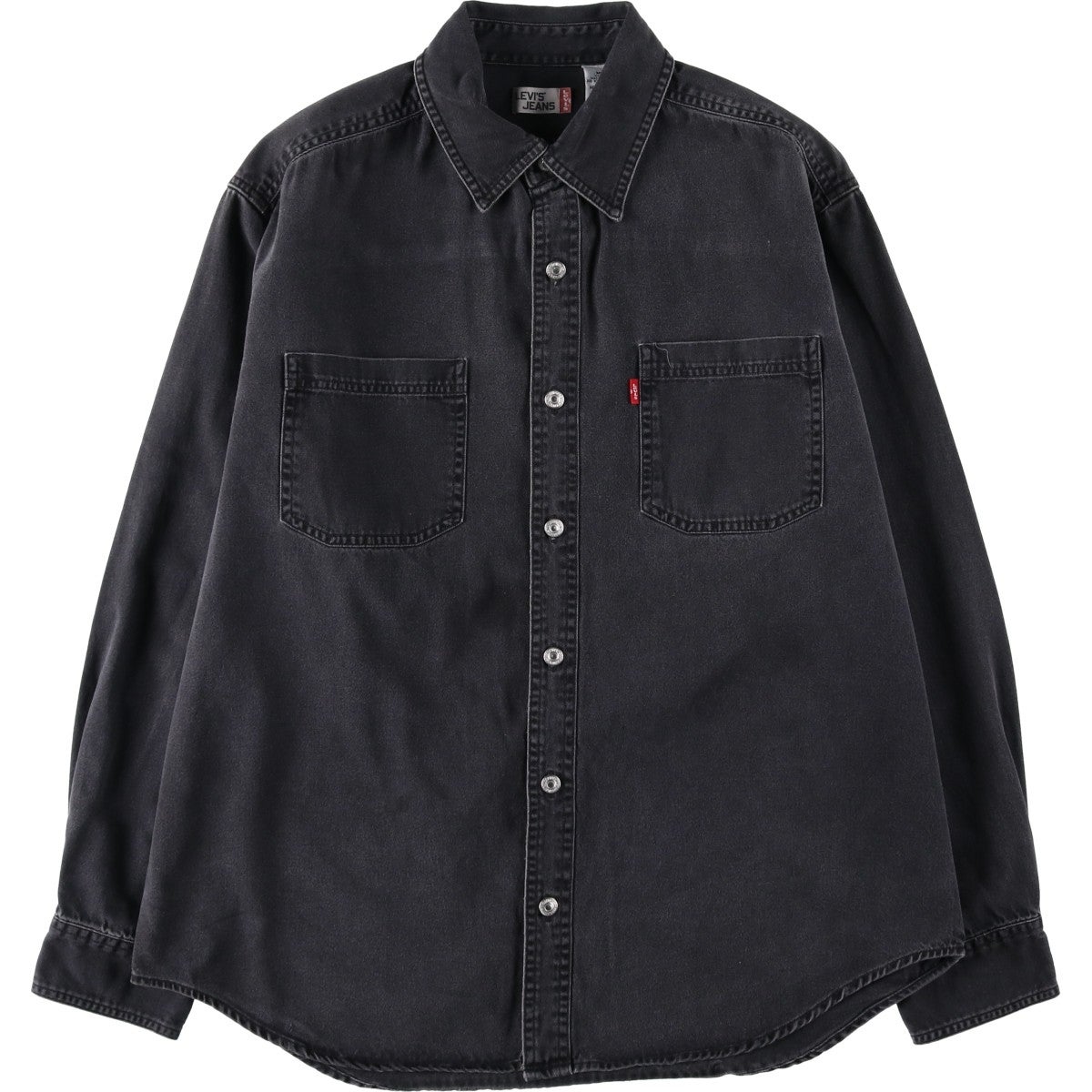 Levi's ブラック デニムシャツ 長袖 古着 90～00年代 リーバイス Levis RED TAB 長袖 ブラックデニムシャツ