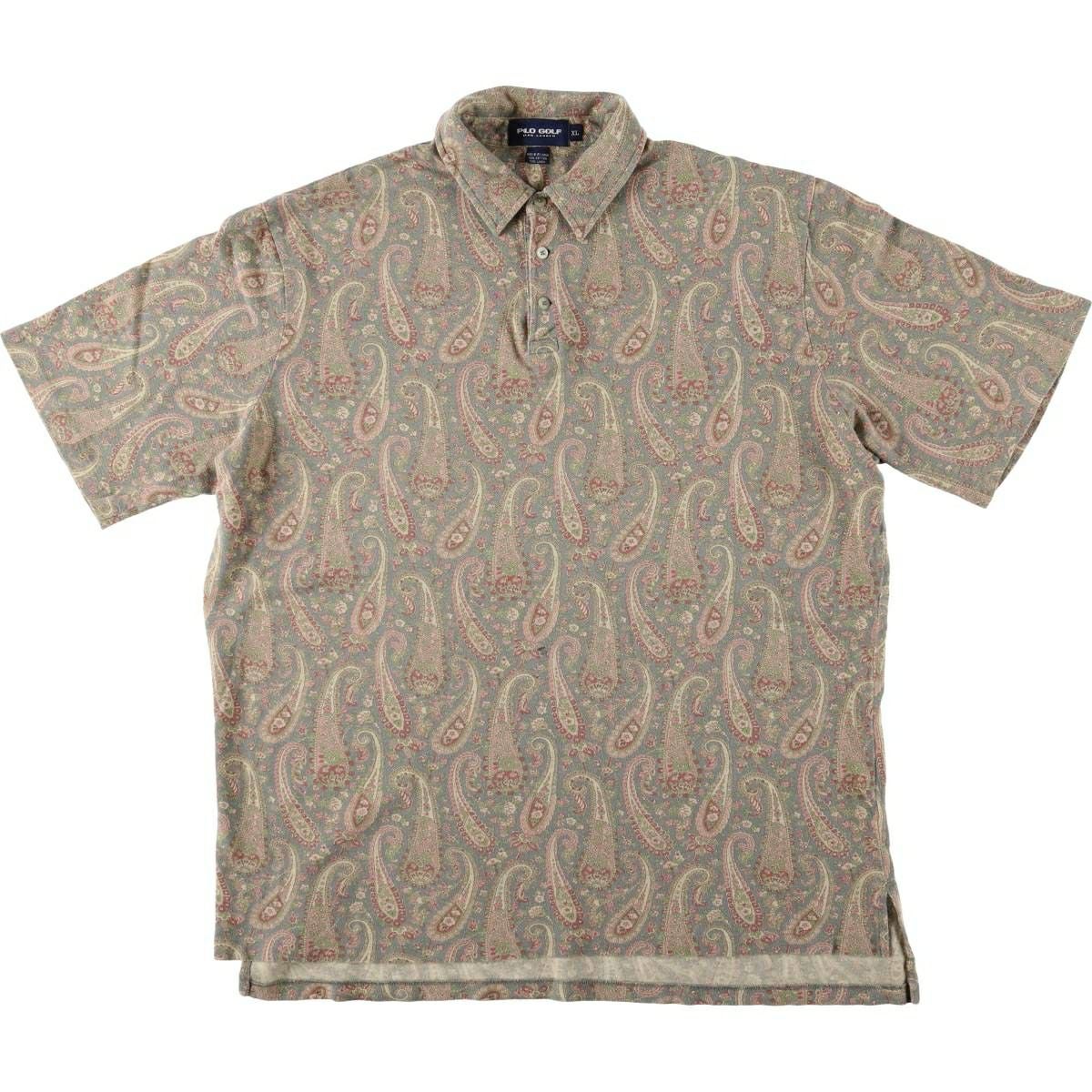 古着 ラルフローレン Ralph Lauren POLO GOLF ポロゴルフ 総柄