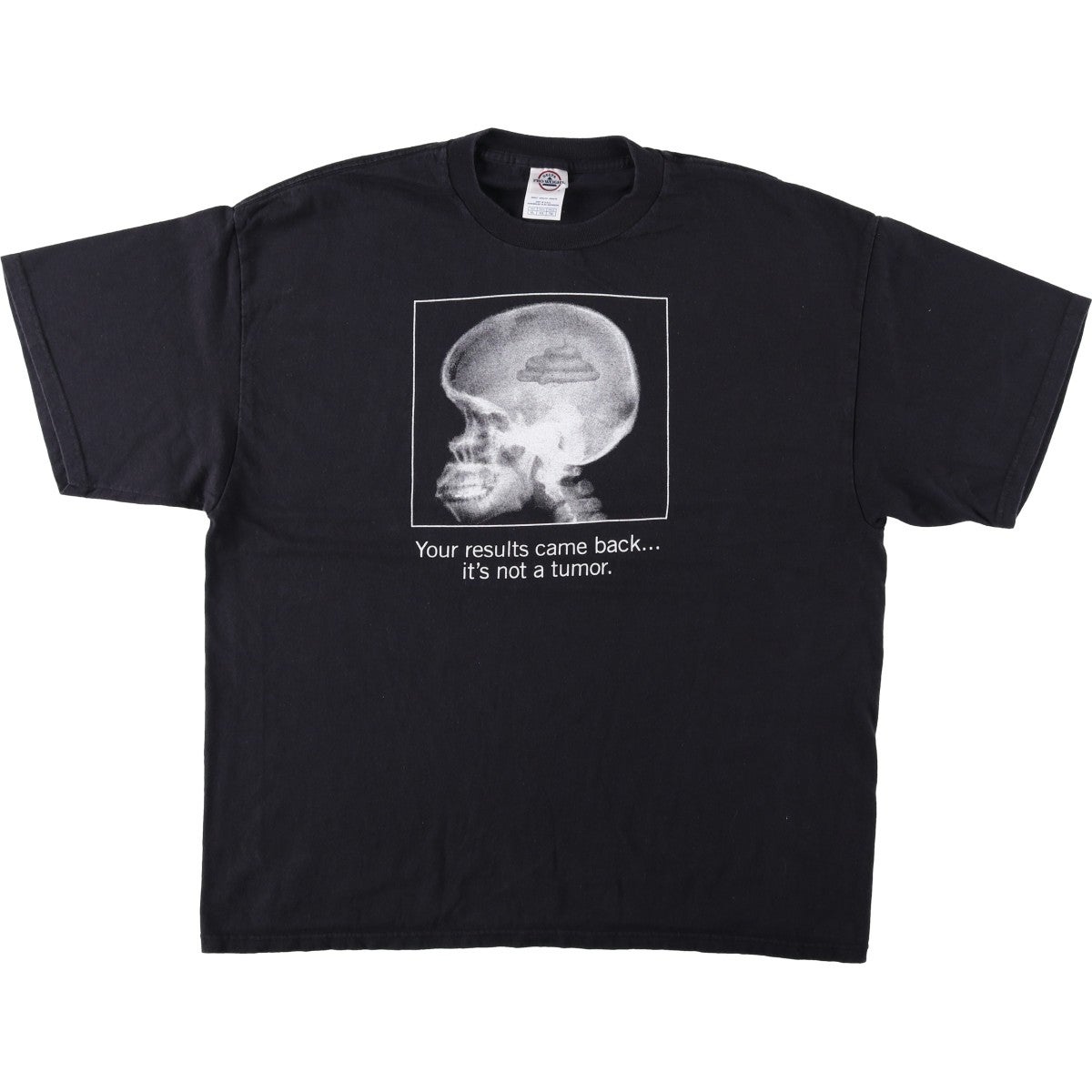 古着 00年代 ファイヤーパターン ドクロ柄 スカル柄 ロングTシャツ
