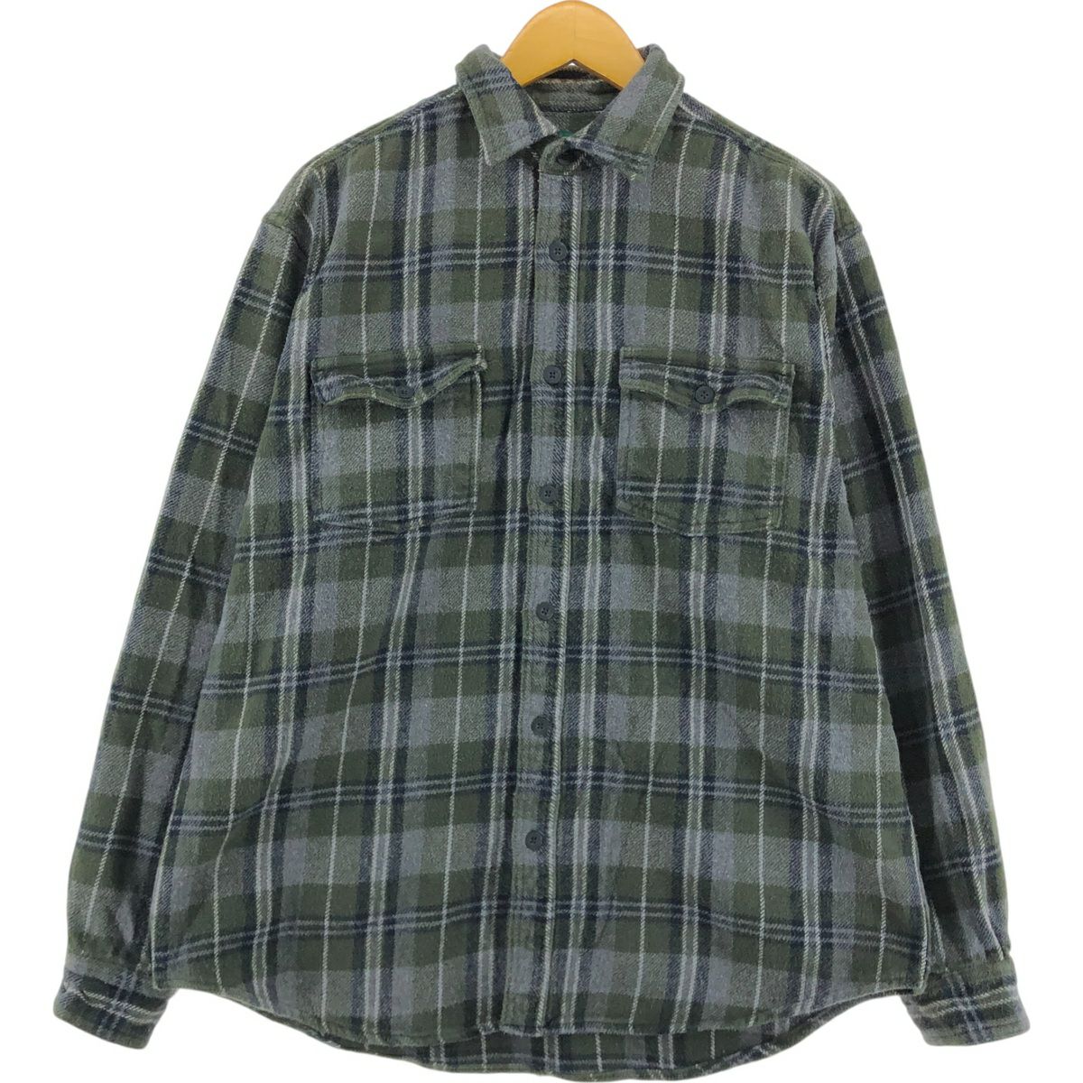 古着 OZARK WILDERNESS OUTFITTERS 長袖 ヘビーネルチェックシャツ