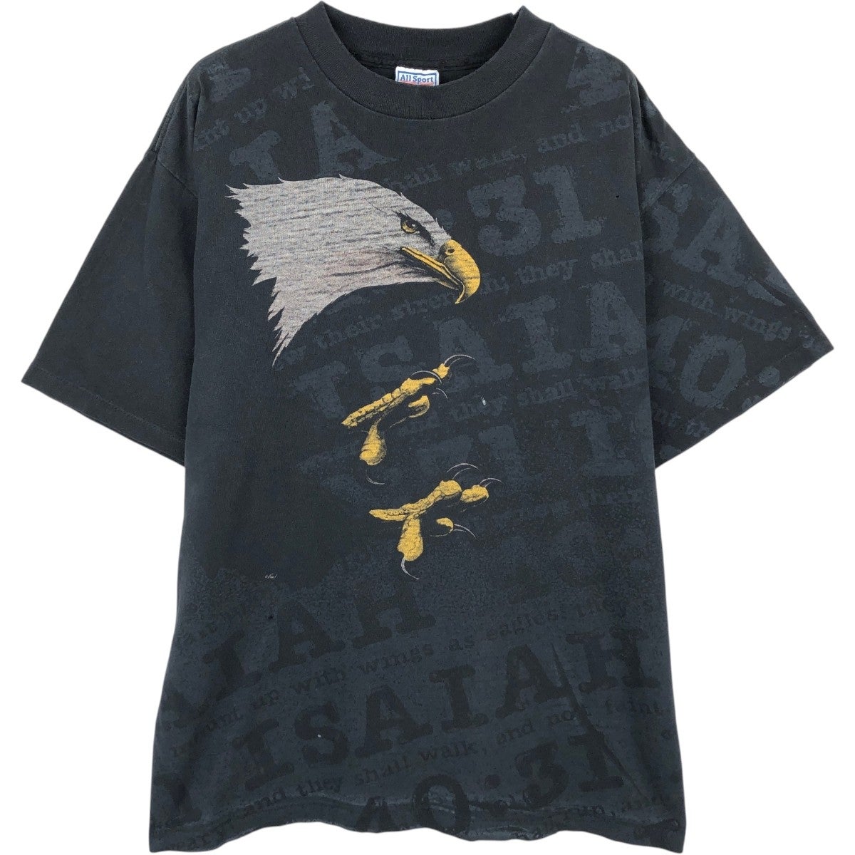 古着 90年代 Living EPISTLES 鷲柄 イーグル柄 アニマルTシャツ USA製