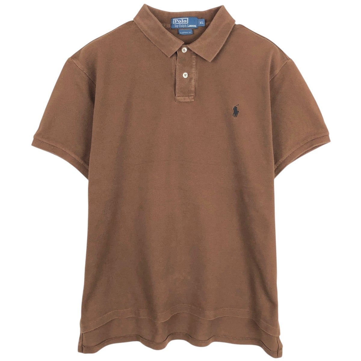 ラルフ・ローレン 半袖ポロシャツ ブラウン 古着 ラルフローレン Ralph Lauren POLO by Ralph Lauren CUSTOM FIT
