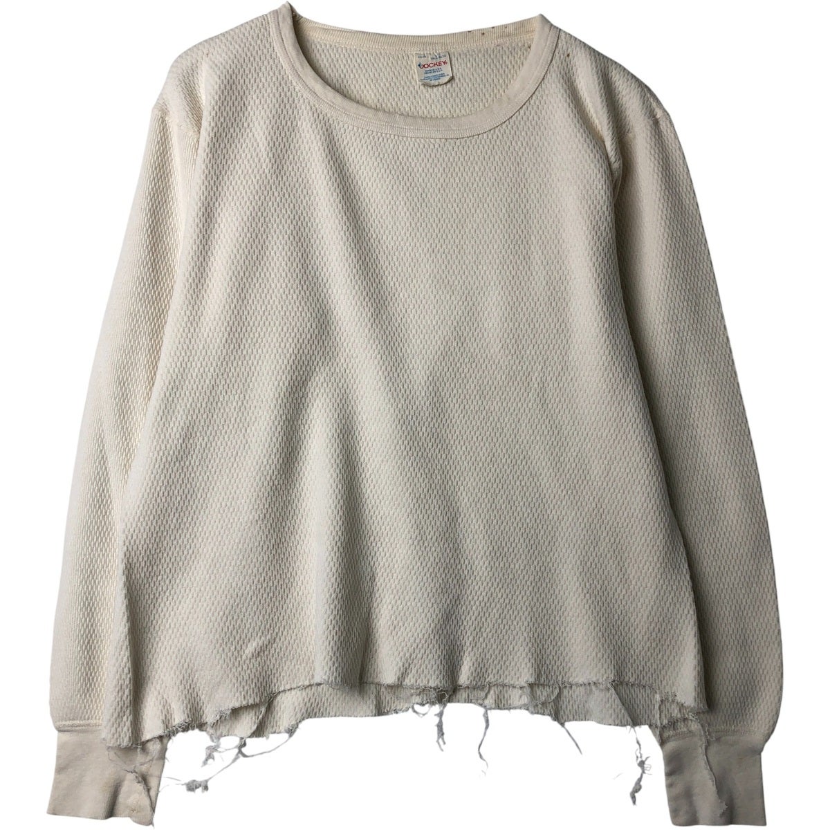 古着 60年代 シアーズ SEARS サーマルロンT ハニカム メンズXL相当