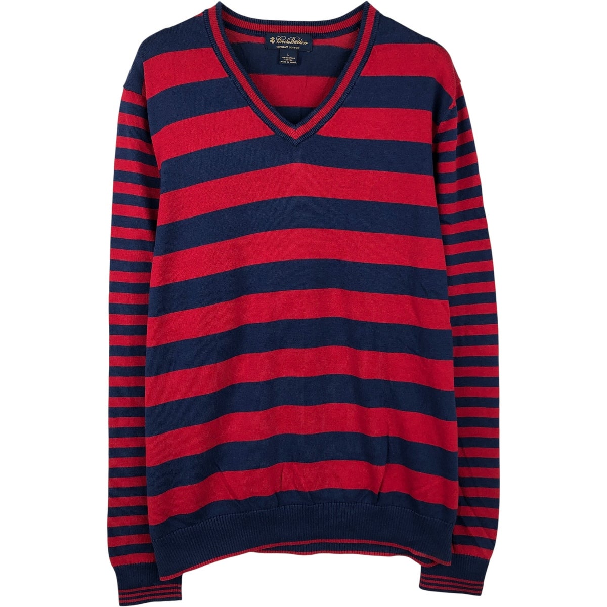 古着 ブルックスブラザーズ Brooks Brothers Vネック ピマコットン