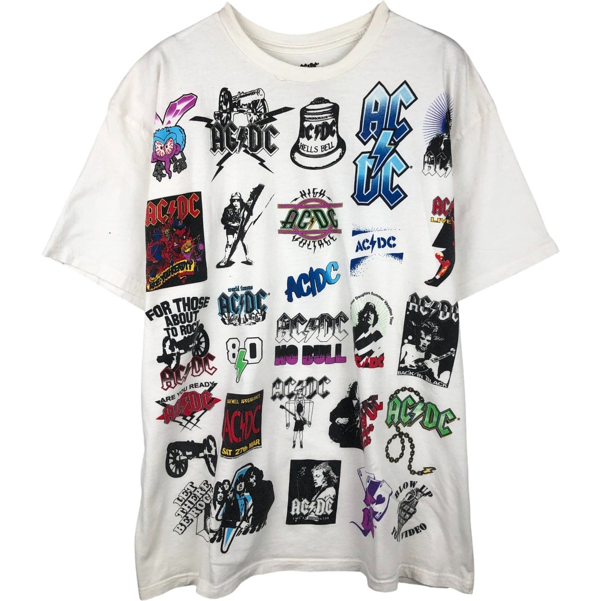 古着 00年代 AC/DC エーシーディーシー バンドTシャツ バンT メンズM
