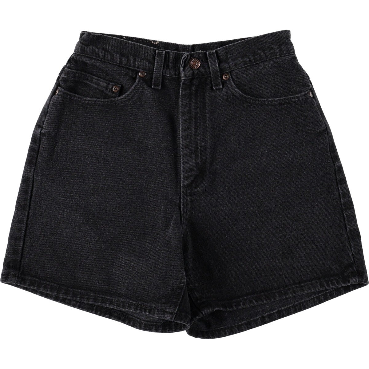 古着 リー Lee ブラックデニムショーツ ショートパンツ レディースL
