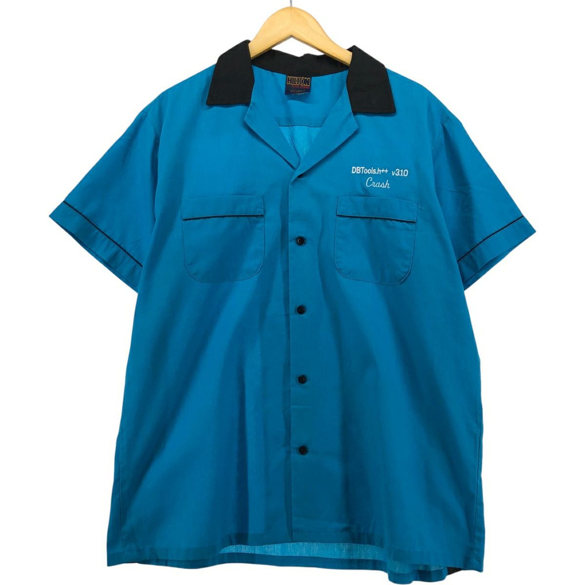 古着 80年代 ヒルトン HILTON ACTIVE APPAREL オープンカラー