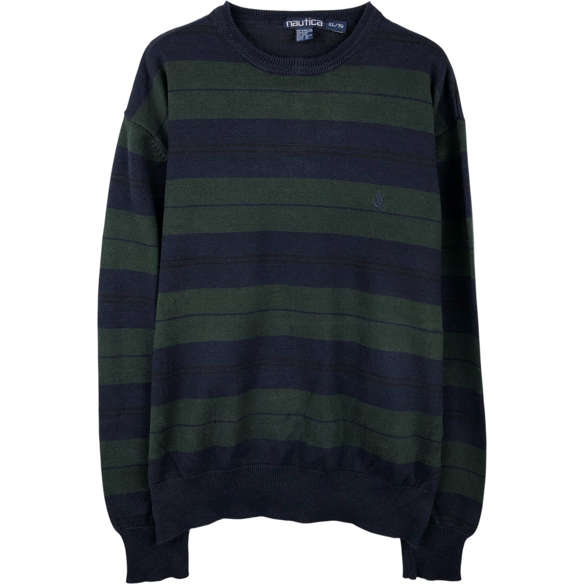 古着 90年代 ノーティカ NAUTICA ケーブル編み コットンニットセーター