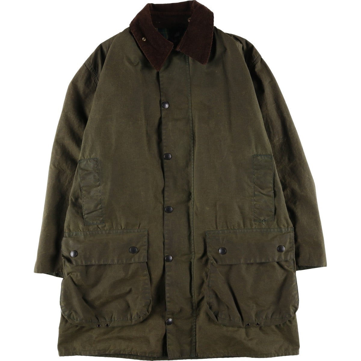 古着 80～90年代 バブアー Barbour BORDER ボーダー 旧3ワラント