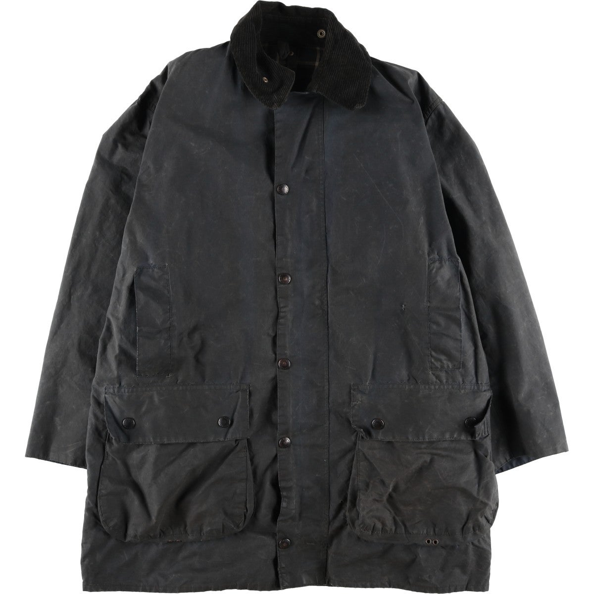 古着 80年代 バブアー Barbour BORDER ボーダー 2ワラント ワックス