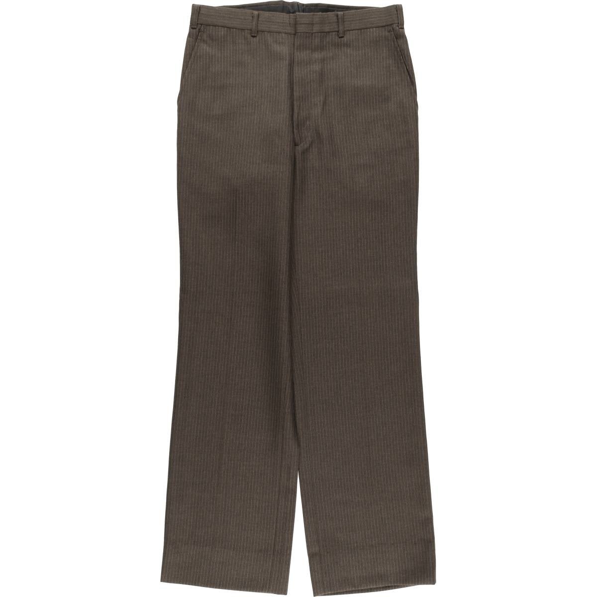 古着 DAVIES＆SON ストライプ柄 スラックスパンツ 英国製 メンズw36