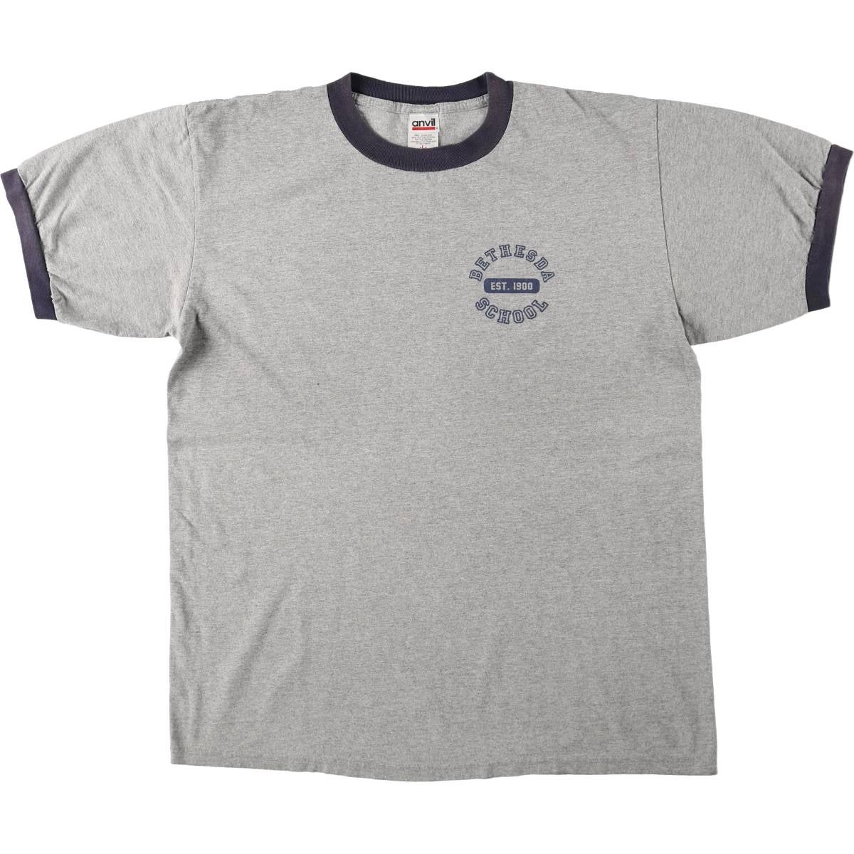古着 00年代 アンビル Anvil 龍柄 ドラゴン柄 リンガーTシャツ メンズL
