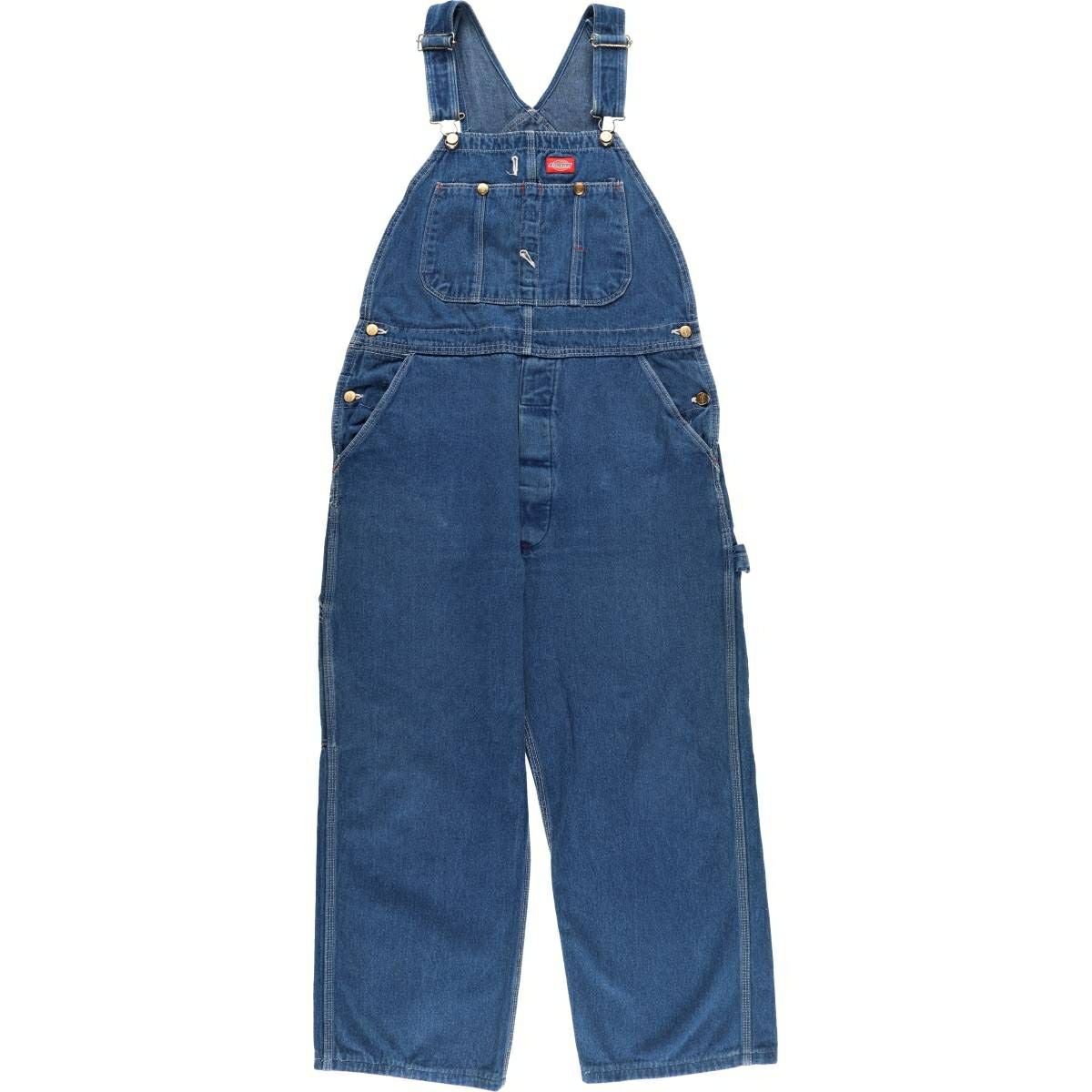 古着 80～90年代 ディッキーズ Dickies デニムオーバーオール USA製