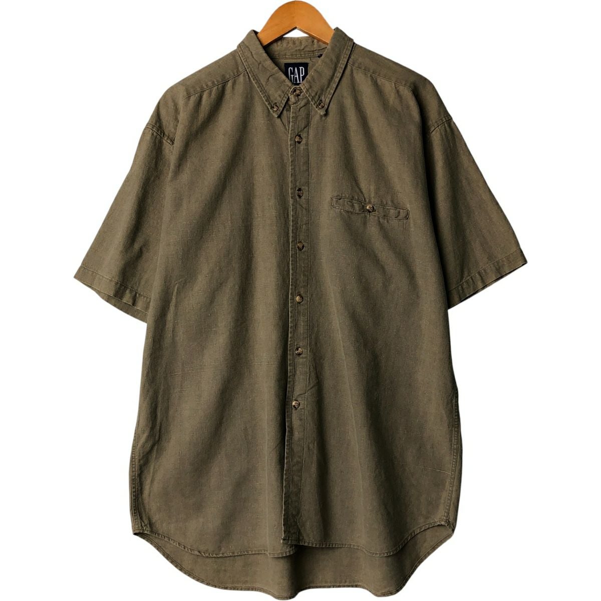 古着 90年代 ギャップ GAP オールドギャップ 長袖 ポロシャツ メンズM