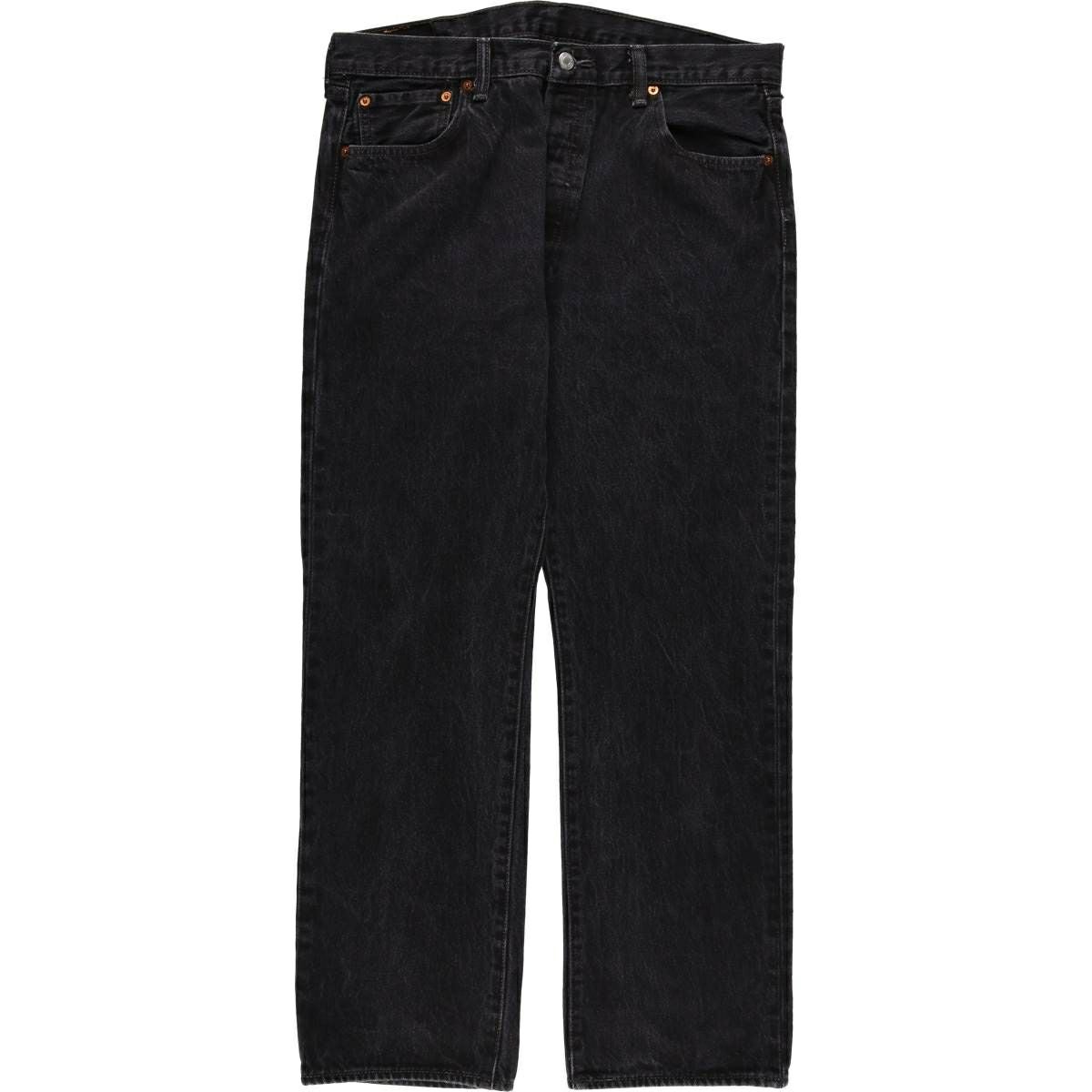 古*t様 リーバイス levis 501 ストレートデニム ブラック W34L3 古着 リーバイス Levis 501 ブラックデニム ストレートデニムパンツ