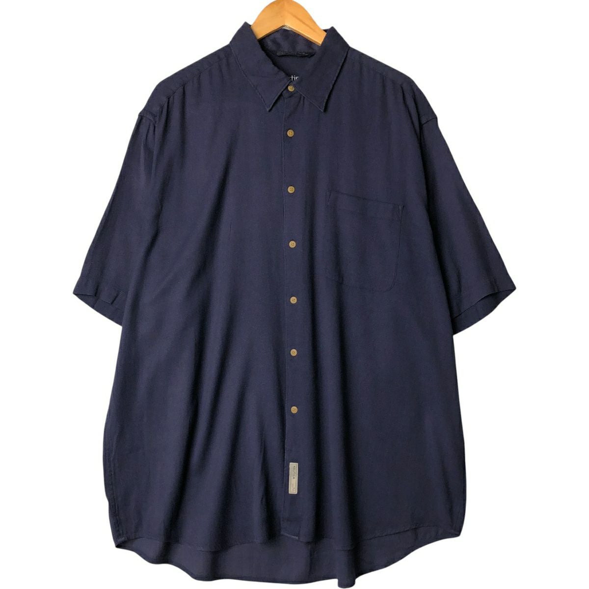 古着 90年代 ノーティカ NAUTICA 半袖 シルクシャツ メンズXL相当