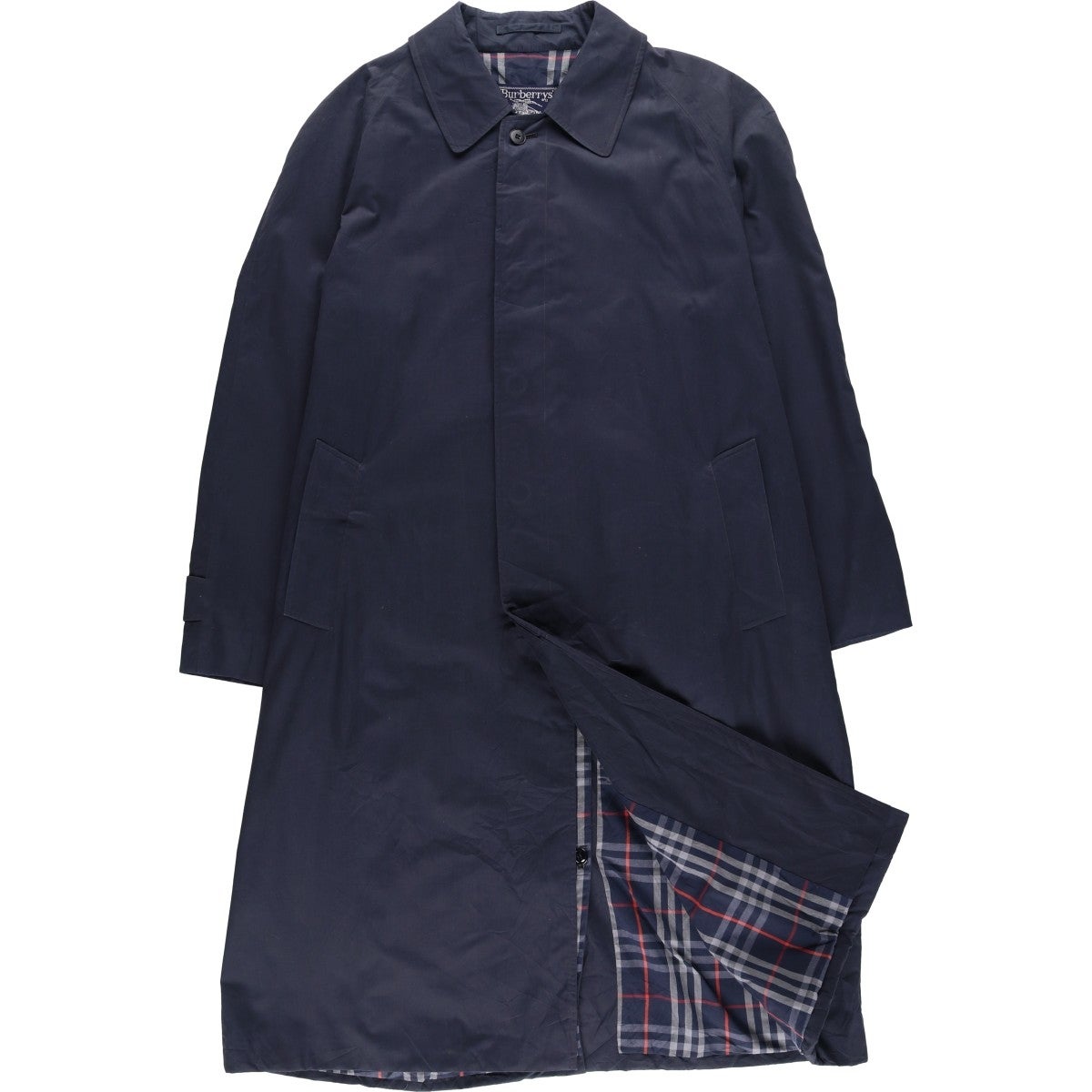 古着 アクアスキュータム Aquascutum ステンカラーコート バルマカーン