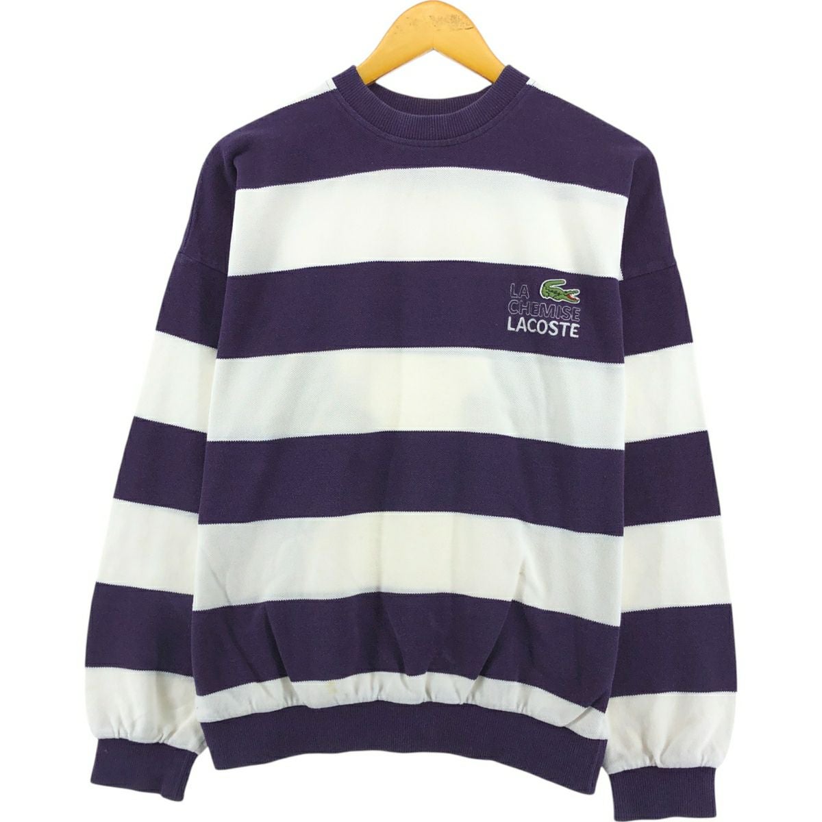 古着 80年代 ラコステ LACOSTE CHEMISE フレンチラコステ ボーダー柄