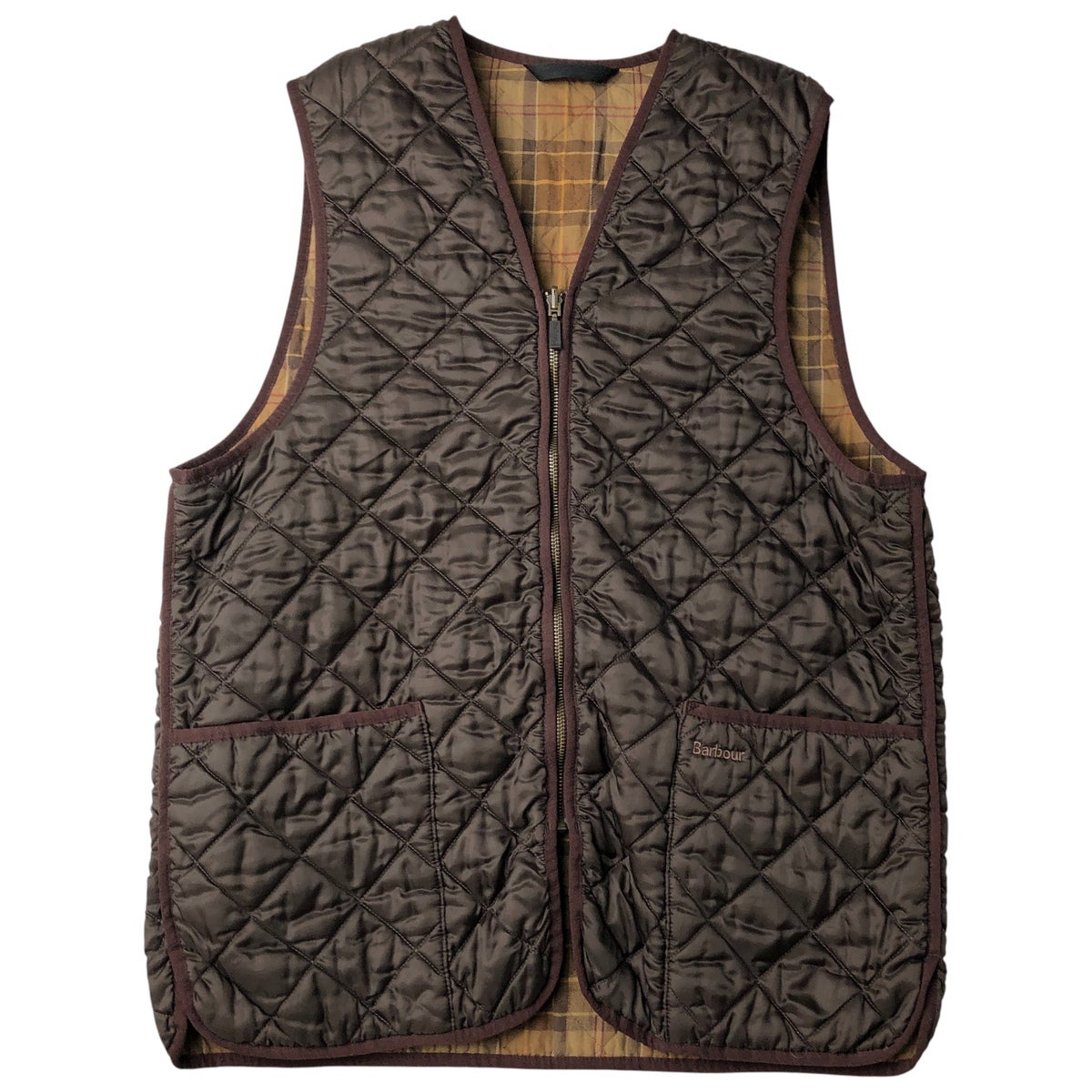 古着 00年代 バブアー Barbour D229 POLARQUILT WAISTCOAT ZIP IN