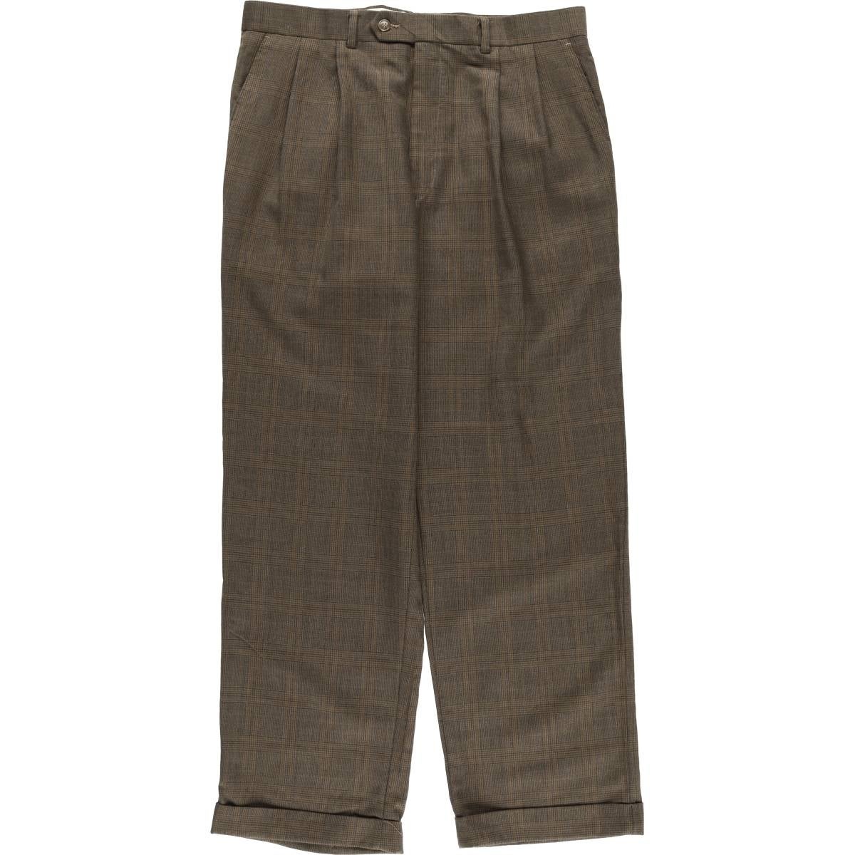 古着 ラルフローレン Ralph Lauren LAUREN ローレン ツータック ウールパンツ スラックス カナダ製 メンズw34相当/eaa611830 古着 ラルフローレン Ralph Lauren LAUREN ローレン ツータック ウール