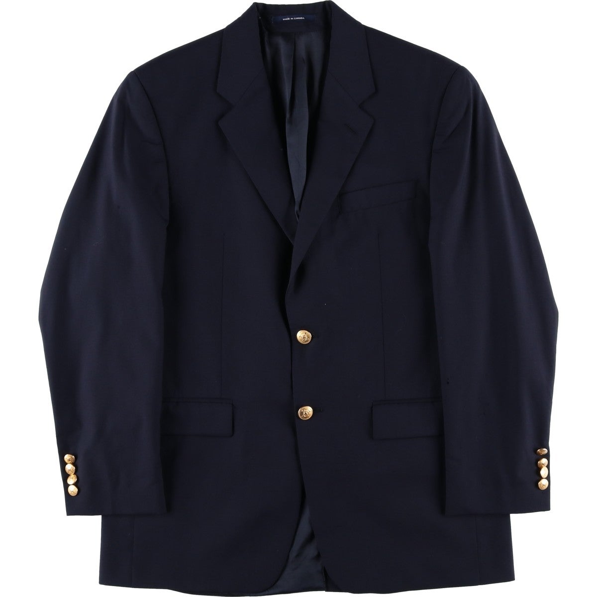 古着 ラルフローレン Ralph Lauren LAUREN ローレン 紺ブレザー