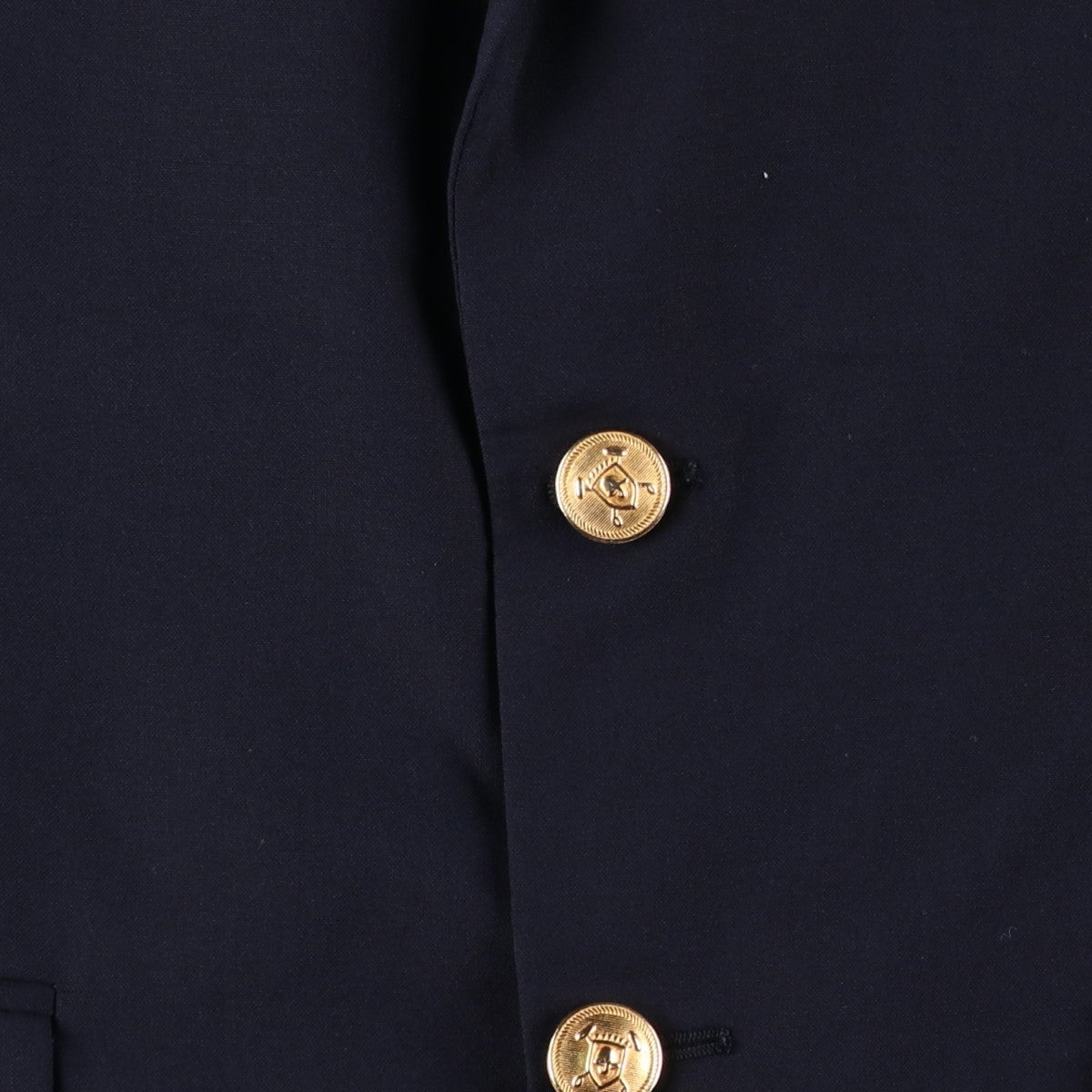 古着 ラルフローレン Ralph Lauren LAUREN ローレン 紺ブレザー