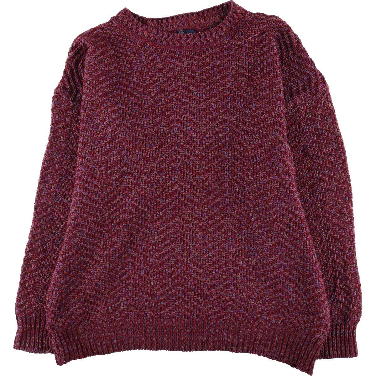 古着 80～90年代 ランズエンド LANDS' END コットンニットセーター USA